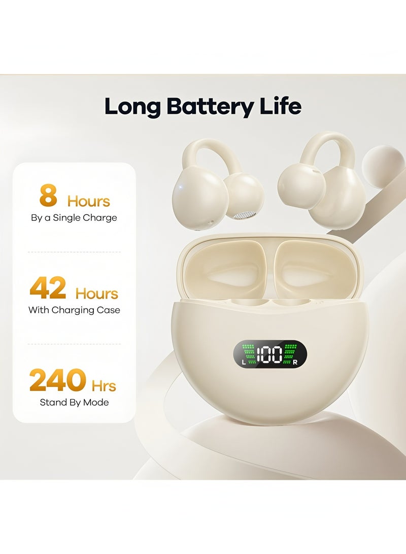 أبلينم سماعات أذن صغيرة مفتوحة الأذن لاسلكية تعمل بتقنية البلوتوث للتمرين الرياضي والقيادة والمشي والجري متوافقة مع أجهزة iPhone وAndroid - Image 2
